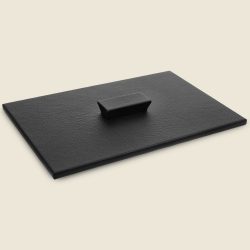 Premium Leather-Wrapped Wooden Letter Tray - Desk Accessories