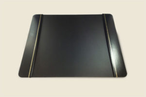 Black Leather Desk Blotter