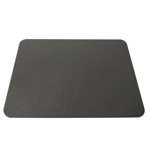 Grey Leather Desk Pad: Top Grain, Genuine Leather Blotter | Prestige Office