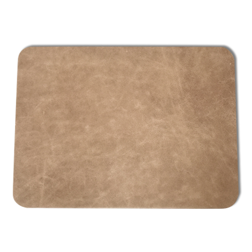Light Brown Vintage Leather Desk Pad Distressed Genuine Leather