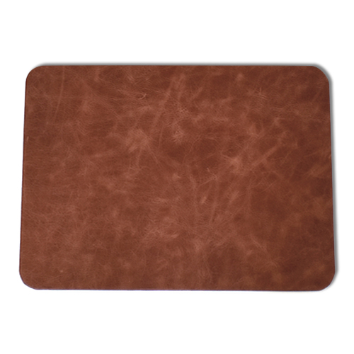 Dark Red Vintage Leather Desk Pad Distressed Genuine Leather Mat